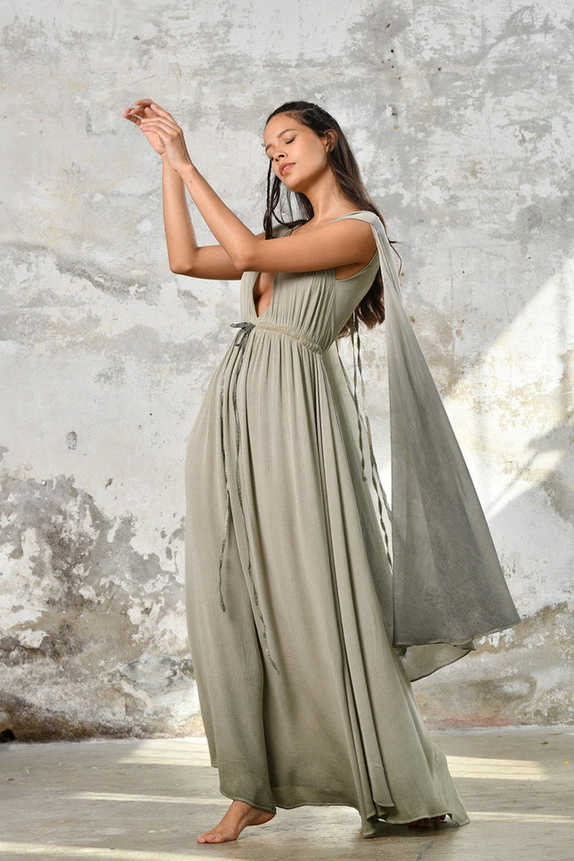 Zhenabia | FAIRY Dress in Khaki Green