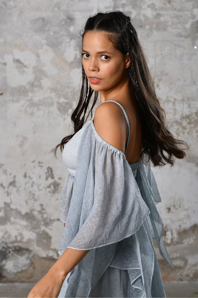Zhenabia | VENUS Blouse in Baby Blue
