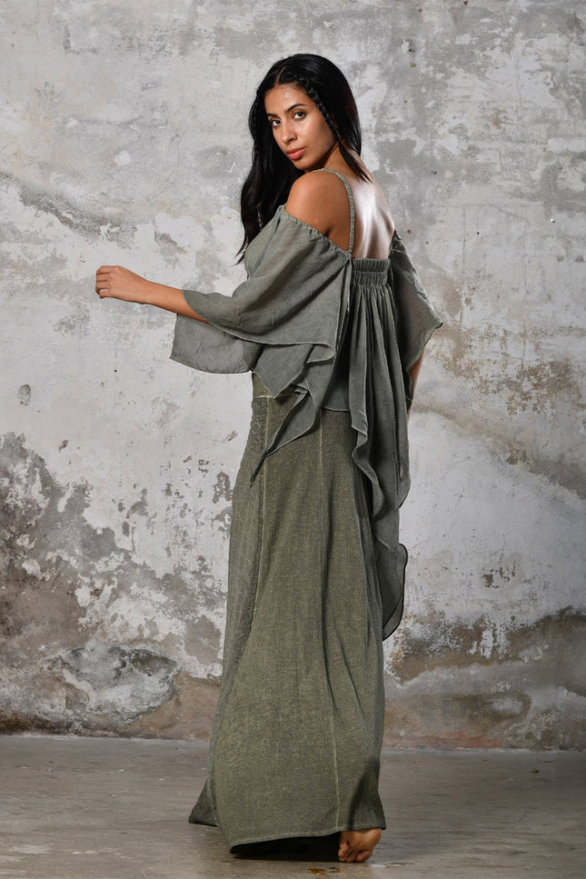 Zhenabia | VENUS Blouse in Khaki Green