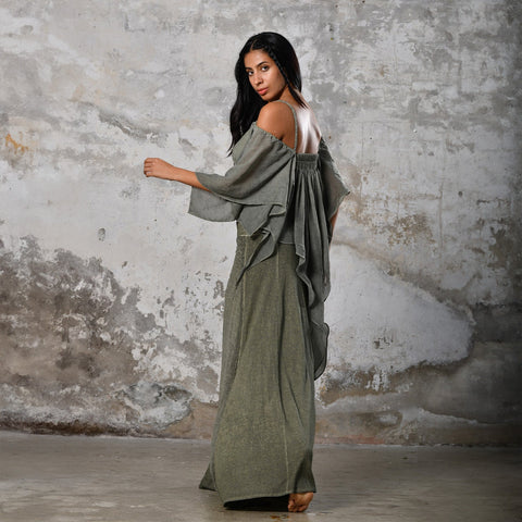 Zhenabia | VENUS Blouse in Khaki Green