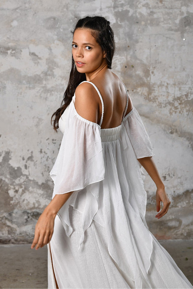 Zhenabia | VENUS Blouse in White