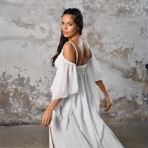 Zhenabia | VENUS Blouse in White