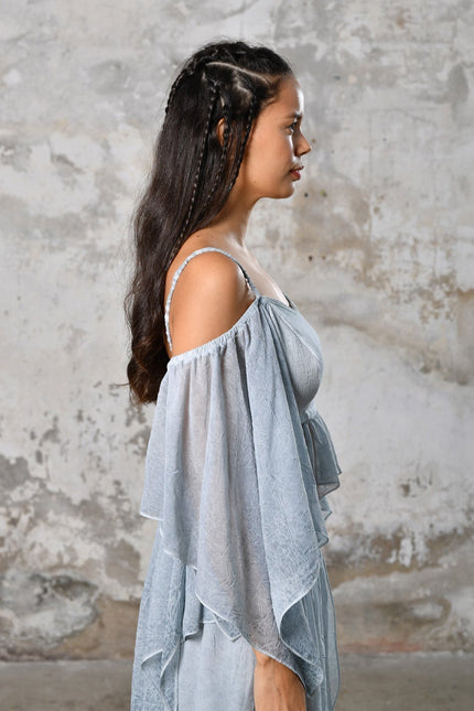 Zhenabia | VENUS Blouse in Baby Blue
