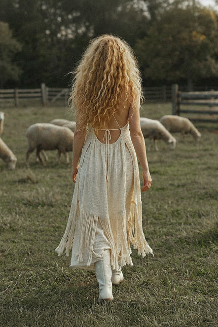 Zhenabia | Zaria Fringe Top