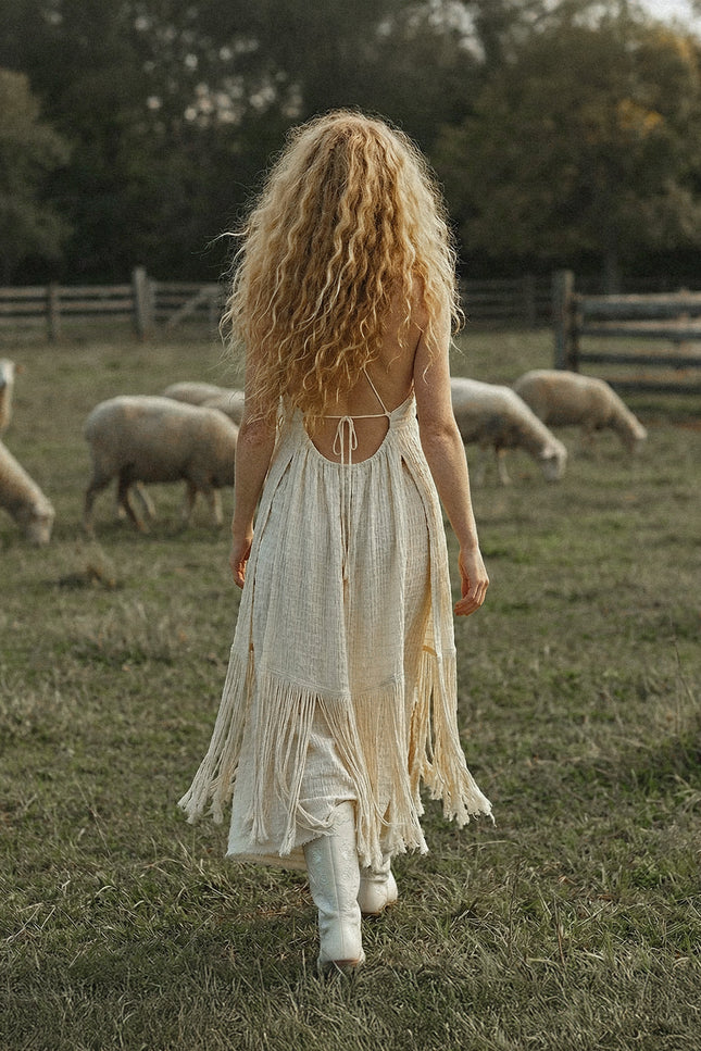 Zhenabia | Zaria Fringe Top