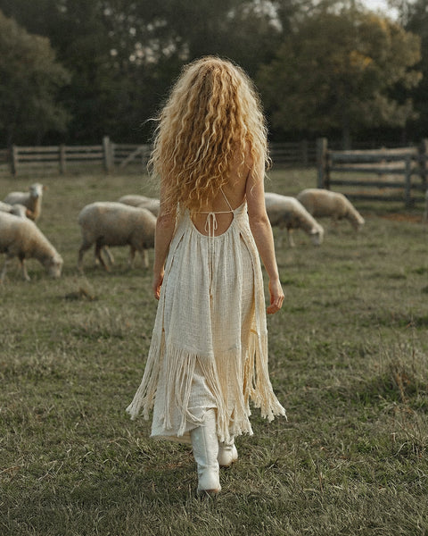 Zhenabia | Zaria Fringe Top