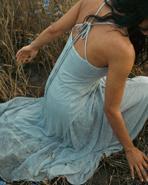 Zhenabia | Aria Blouse in Baby Blue