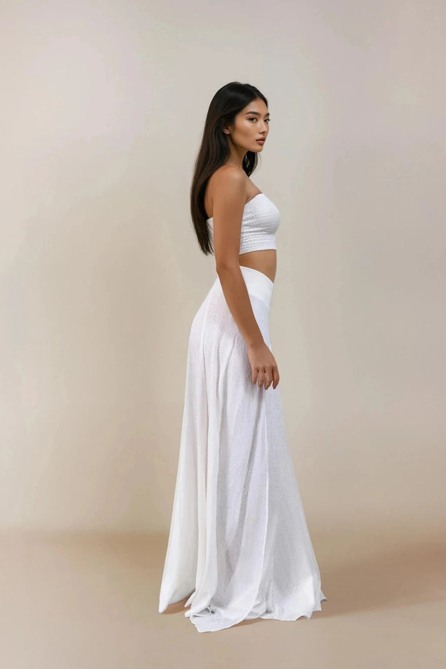 Zhenabia | ZHE Skirt in White