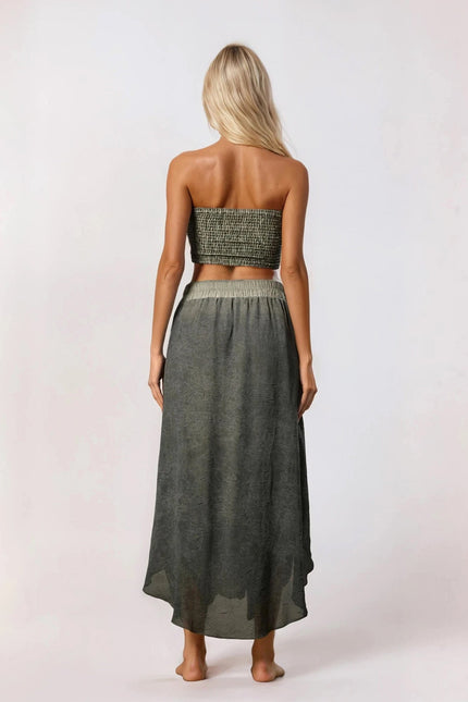 Zhenabia | Gaia Salvar in Khaki Green