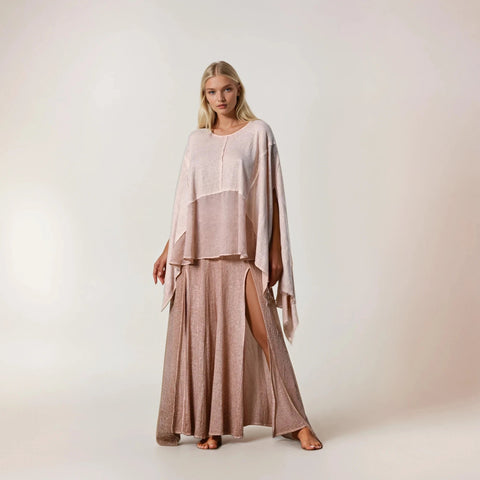 Zhenabia | Leila Top in Powder Pink