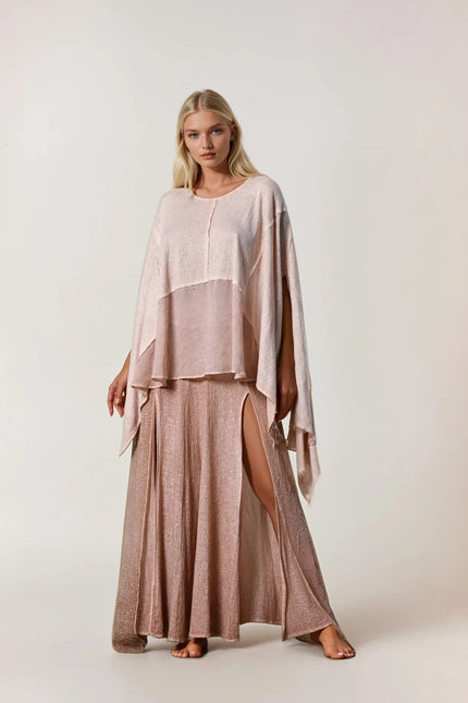 Zhenabia | Leila Top in Powder Pink