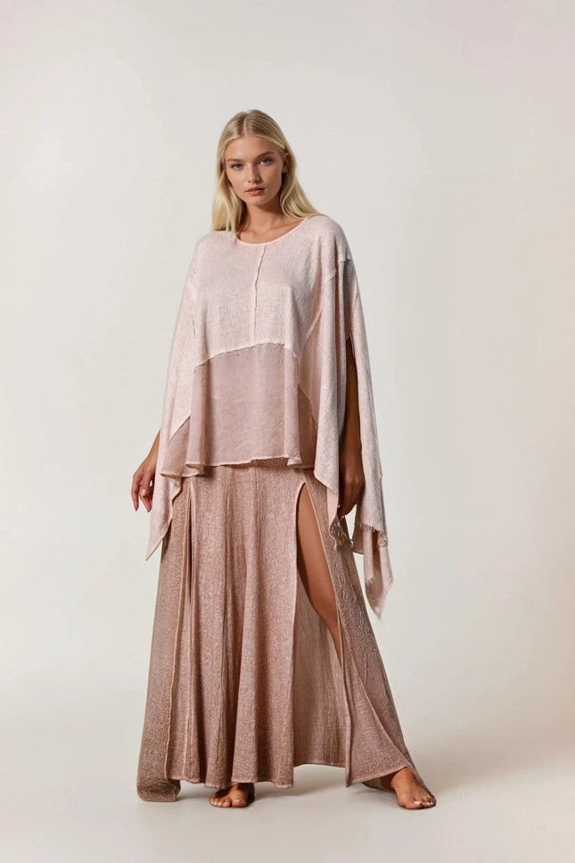 Zhenabia | Leila Top in Powder Pink