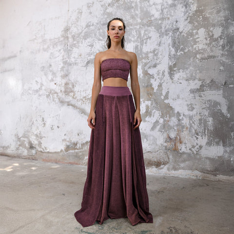 Zhenabia | ZHE Skirt in Cherry