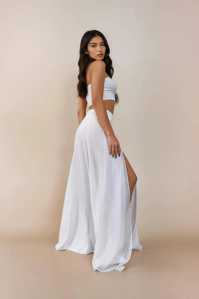 Zhenabia | ZHE Skirt in White