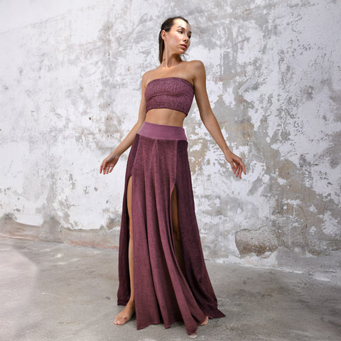 Zhenabia | ZHE Skirt in Cherry