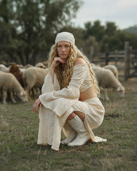 Zhenabia | Zaria Off Shoulder Blouse