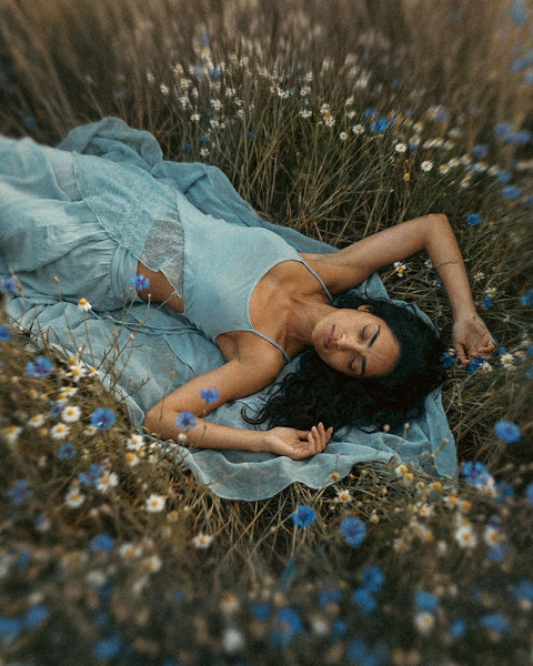 Zhenabia | Aria Blouse in Baby Blue