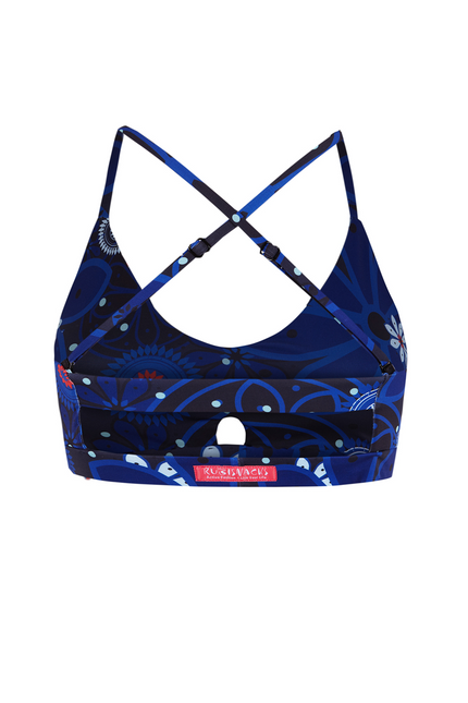 RUBISNACKS Barcelona | Artemis Sports Bra blue flower