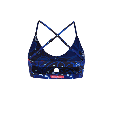 RUBISNACKS Barcelona | Artemis Sports Bra blue flower