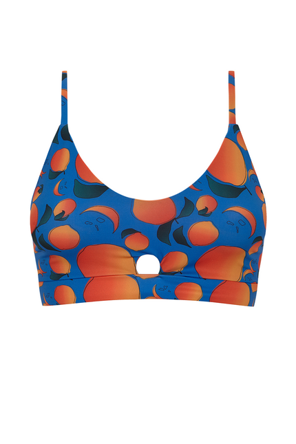 RUBISNACKS Barcelona | Biustonosz sportowy Artemis pomarańczowo - niebieski