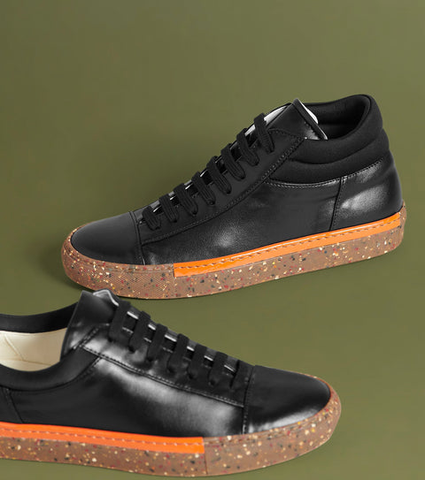 O2 Monde | Asha Sneakers black velvet
