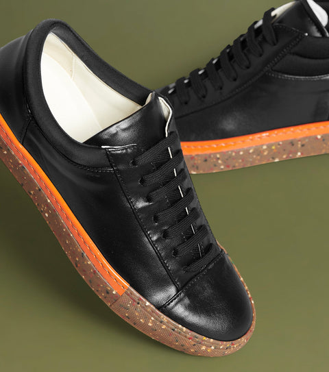 O2 Monde | Asha Sneakers black velvet