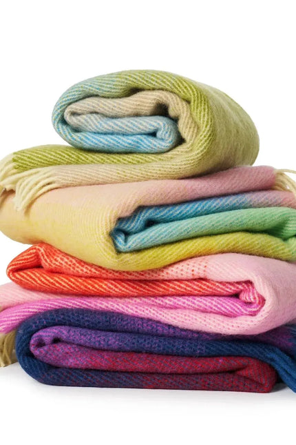 Aurora - Lambswool Throw - Pastel