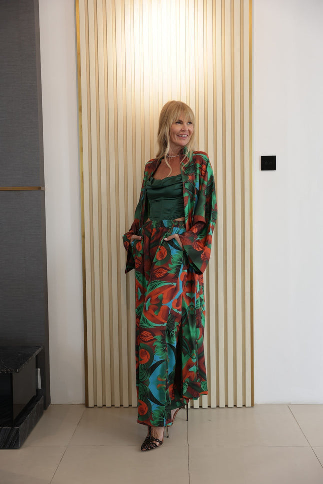 Janara Jones | Autumn Paisley Wide Leg Trousers