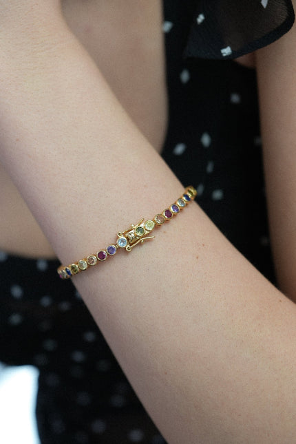 Miss Cecilia | Rainbow Tennis Bracelet