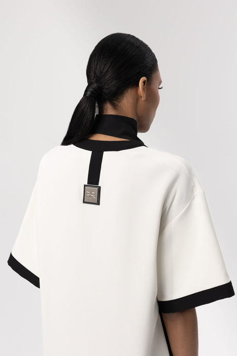 Freisi | Milk V-Neck Midi Dress