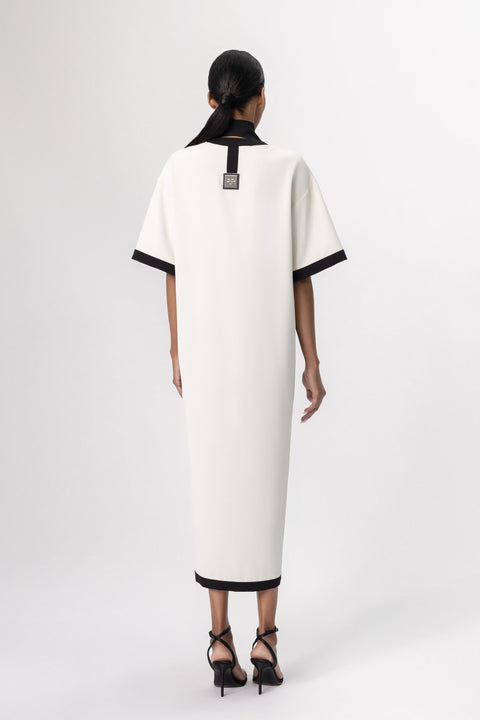 Freisi | Milk V-Neck Midi Dress