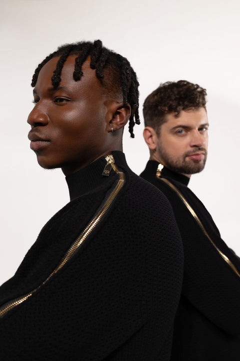 Freisi | Zipped Turtleneck Sweater