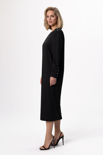 Freisi | Elegant Open-Back Midi Dress