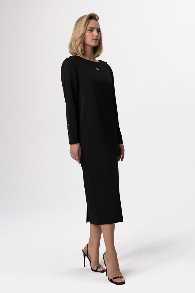 Freisi | Elegant Open-Back Midi Dress