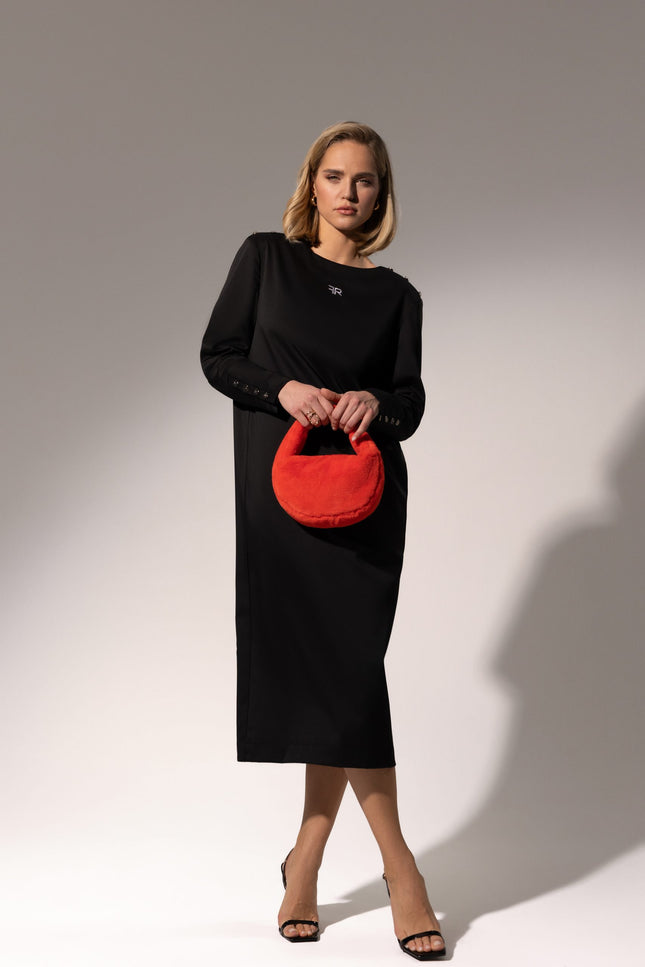 Freisi | Elegant Open-Back Midi Dress