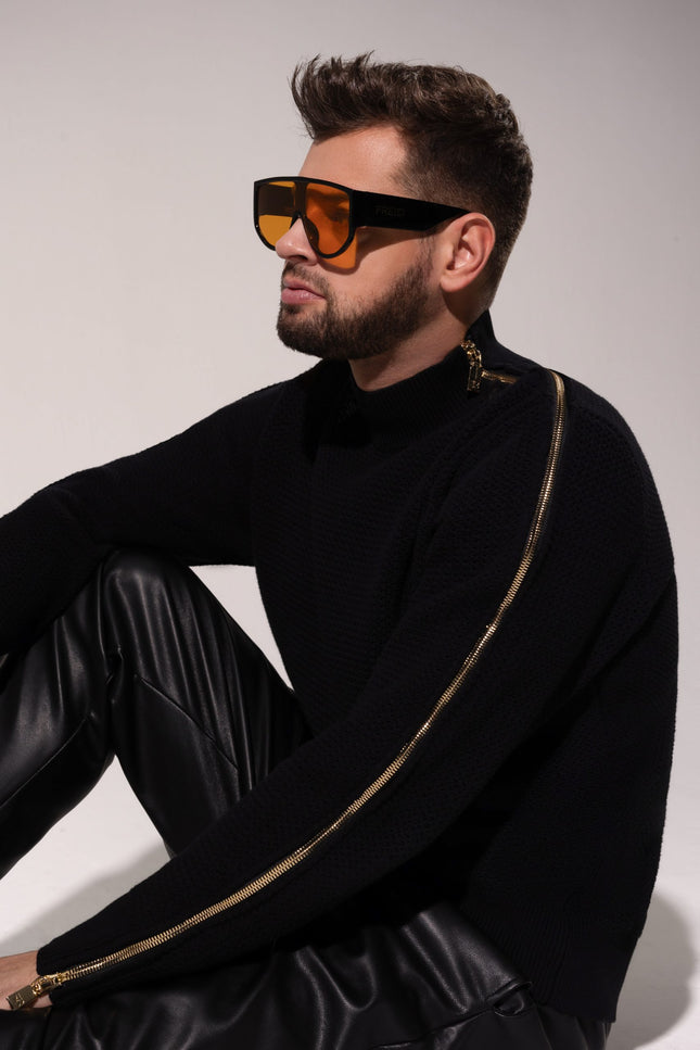 Freisi | Zipped Turtleneck Sweater