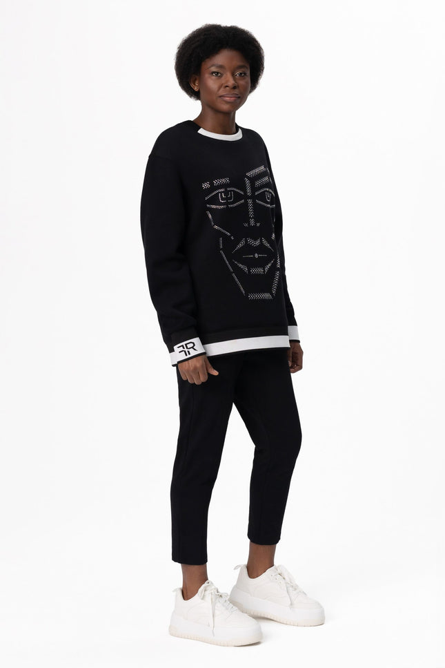 Freisi | Crystal-Encrusted Unisex Sweatshirt