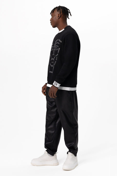 Freisi | Crystal-Encrusted Unisex Sweatshirt