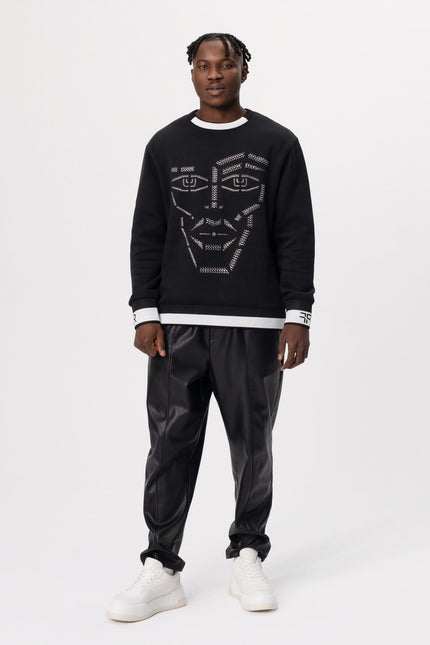 Freisi | Crystal-Encrusted Unisex Sweatshirt