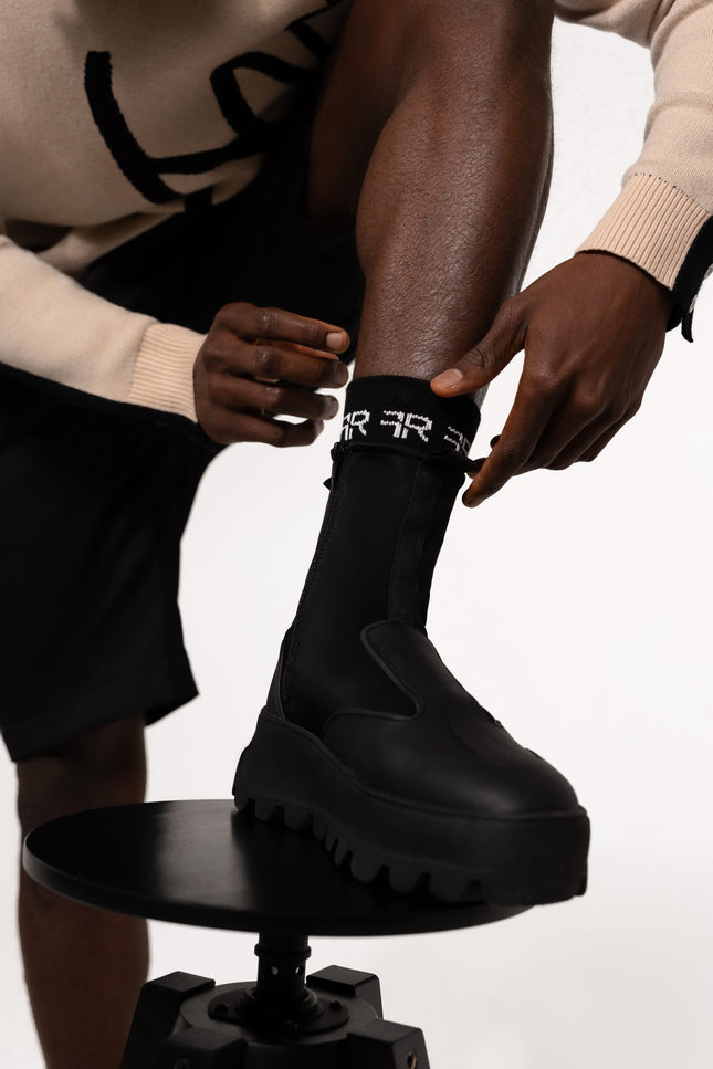 Freisi | Jacquard Knitted Crew Socks