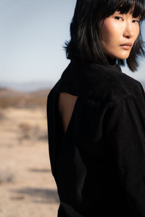 A Perfect Nomad | Evolve Corduroy Shirt Dress