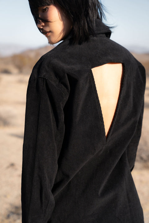 A Perfect Nomad | Evolve Corduroy Shirt Dress