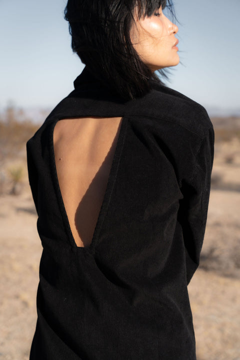 A Perfect Nomad | Evolve Corduroy Shirt Dress