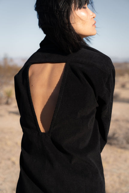 A Perfect Nomad | Evolve Corduroy Shirt Dress