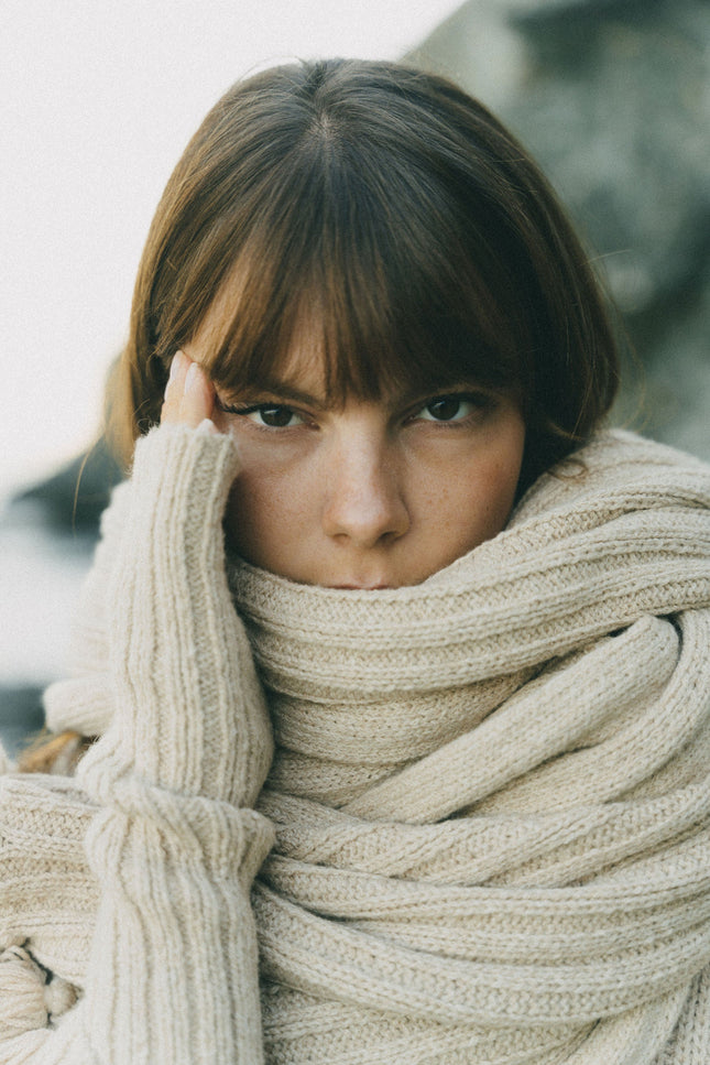 A Perfect Nomad | Native Knit Oversized Scarf