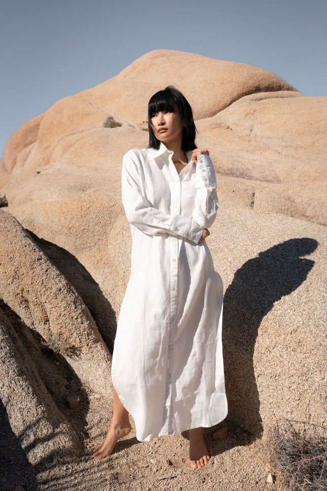 A Perfect Nomad | Evolve Linen Maxi Dress
