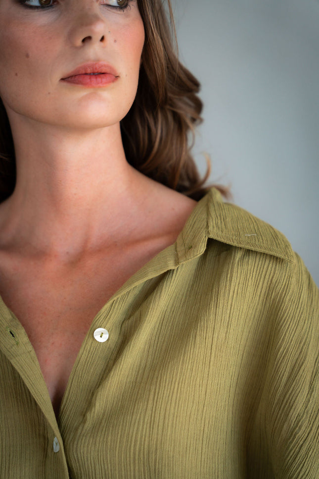 A Perfect Nomad | CRINKLE SHIRT DRESS