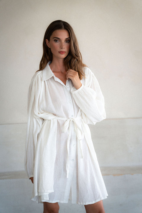 A Perfect Nomad | CRINKLE SHIRT DRESS