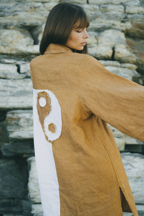 A Perfect Nomad | Yin Yan Shirt Mini Dress