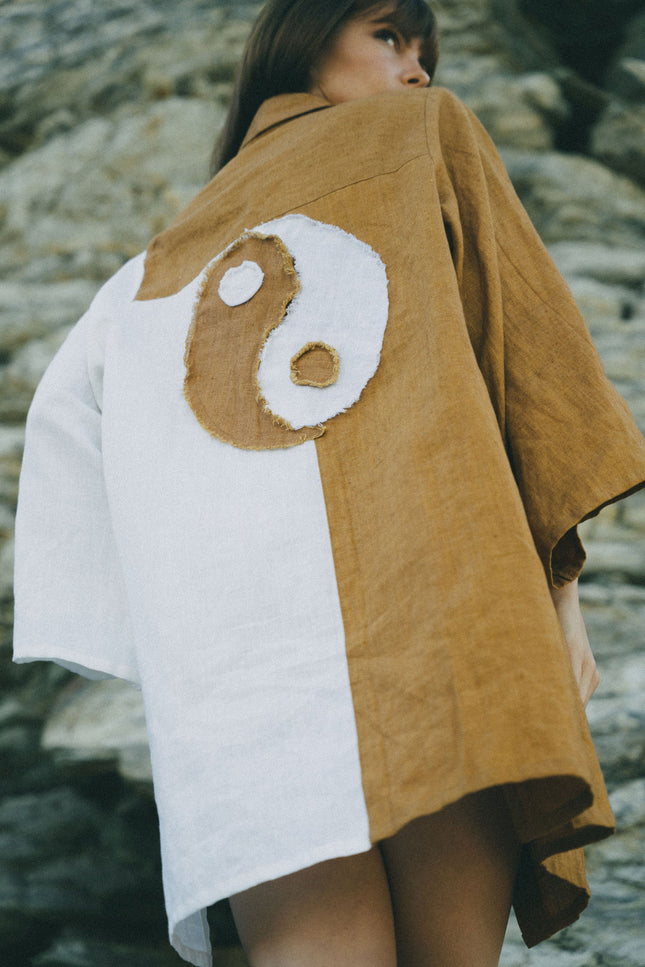 A Perfect Nomad | Yin Yan Shirt Mini Dress